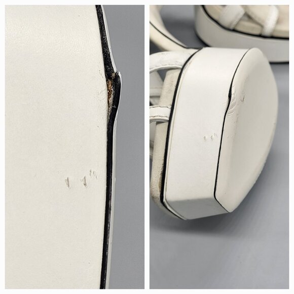 Gucci Daryl Calfskin Suede  Cage Platform Sandals - Picture 7 of 17